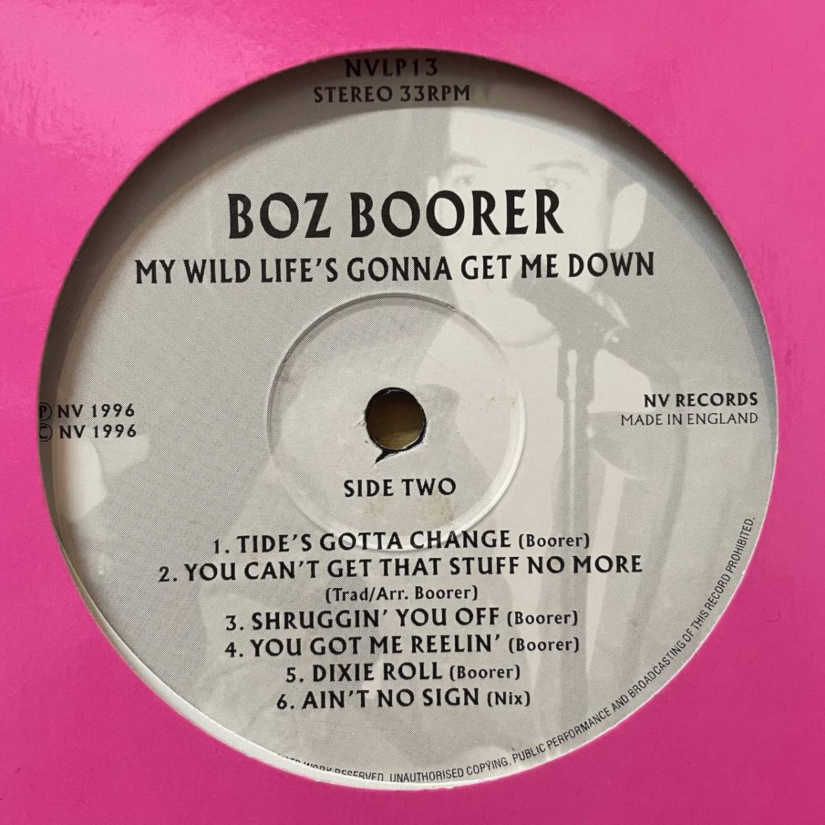 【即決】ロカビリー10インチ/Boz Boorer/My Wild Life's Gonna Get Me Down/NV Records/NVLP13/Rockabilly_画像3