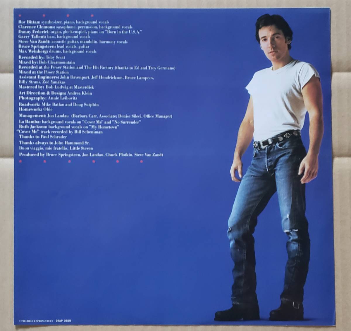 良盤・帯付LP◎ブルース・スプリングスティーン『Born in the U.S.A.』28AP2850 CBS・ソニー Bruce Springsteen ボーン・イン・ザ・U.S.A._画像6