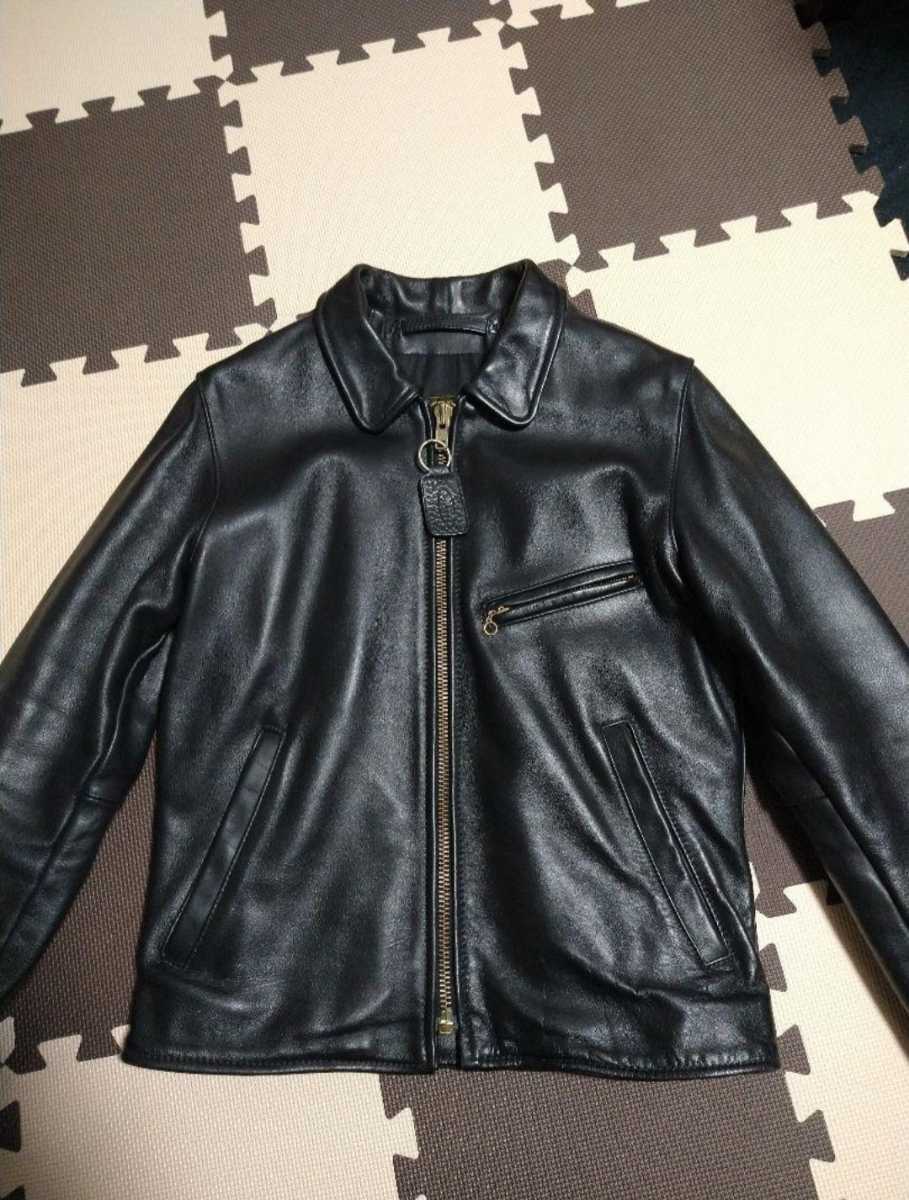 バンソン VANSON ENF 36 黒ブラック 美品/レザー ショット - library