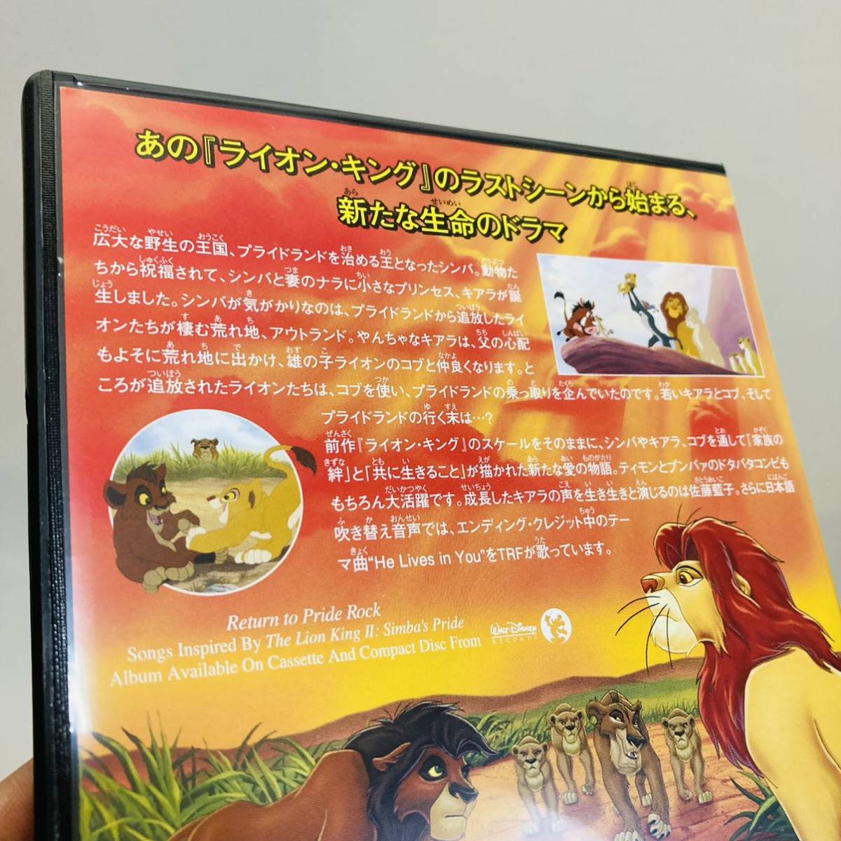 244.送料無料☆ライオンキングⅡ DVD ディズニー　ライオンキング2 シンバズプライド_画像7