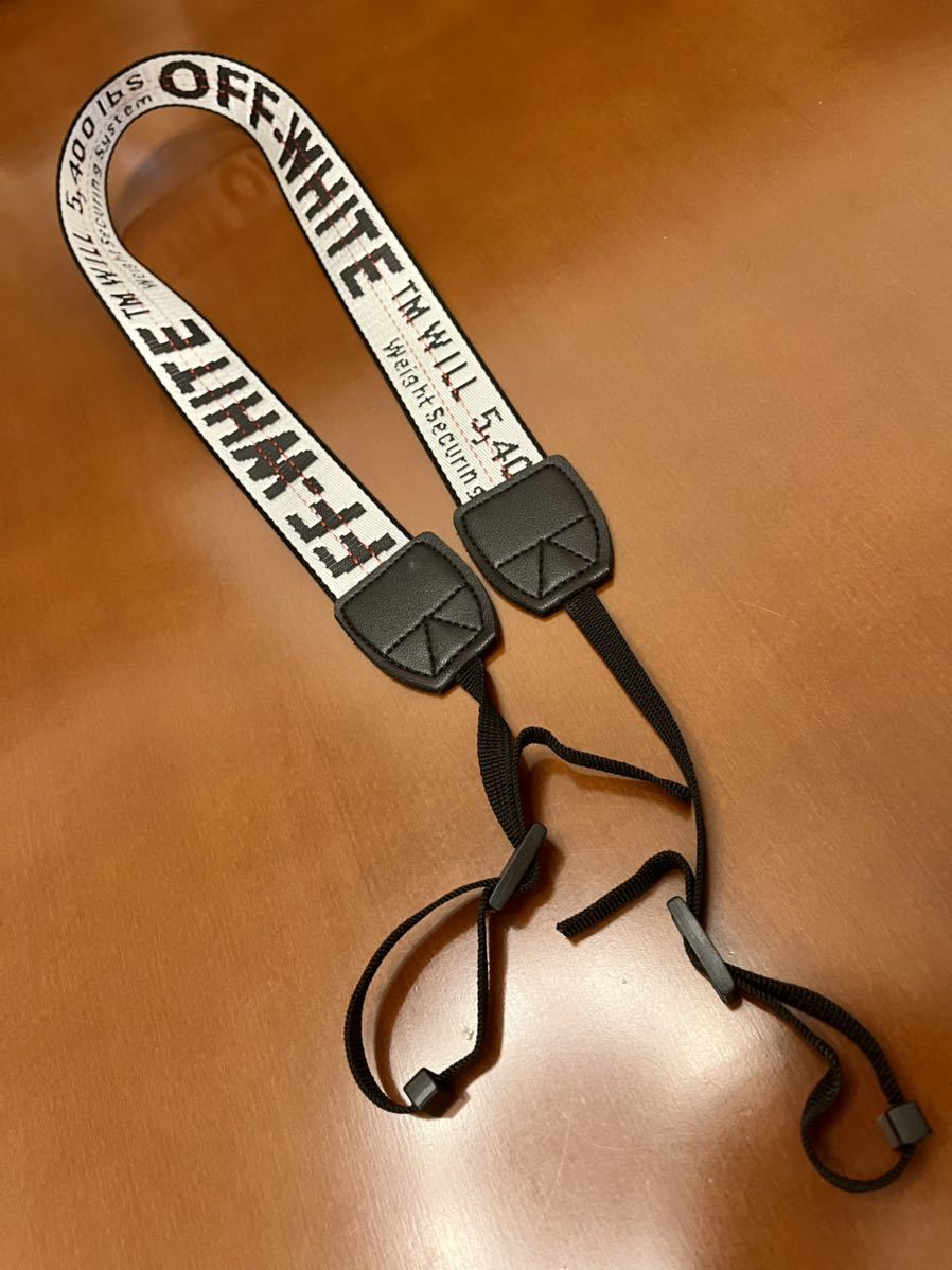 カメラストラップ OFF-WHITE オフホワイト 中古美品
