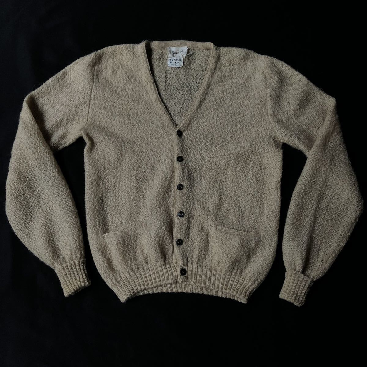 60s TOWNCRAFT Pennys Mohair Knit Cardigan 60年代 タウン