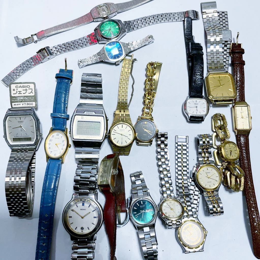 腕時計まとめ売り SEIKO CITIZEN CASIO 3メーカーだけ集めました 動作