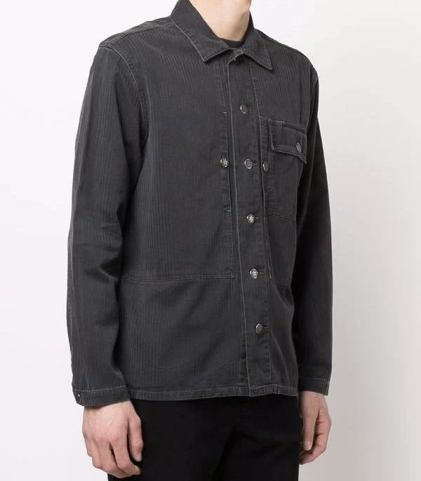 美品【RRL】ヘリンボーン オーバーシャツ カバーオール ワーク 美品【RRL】ヘリンボーン オーバーシャツ カバーオール ワーク