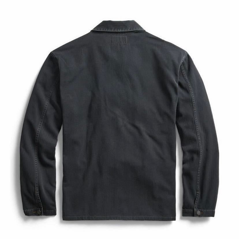 美品【RRL】ヘリンボーン オーバーシャツ カバーオール ワーク 美品【RRL】ヘリンボーン オーバーシャツ カバーオール ワーク