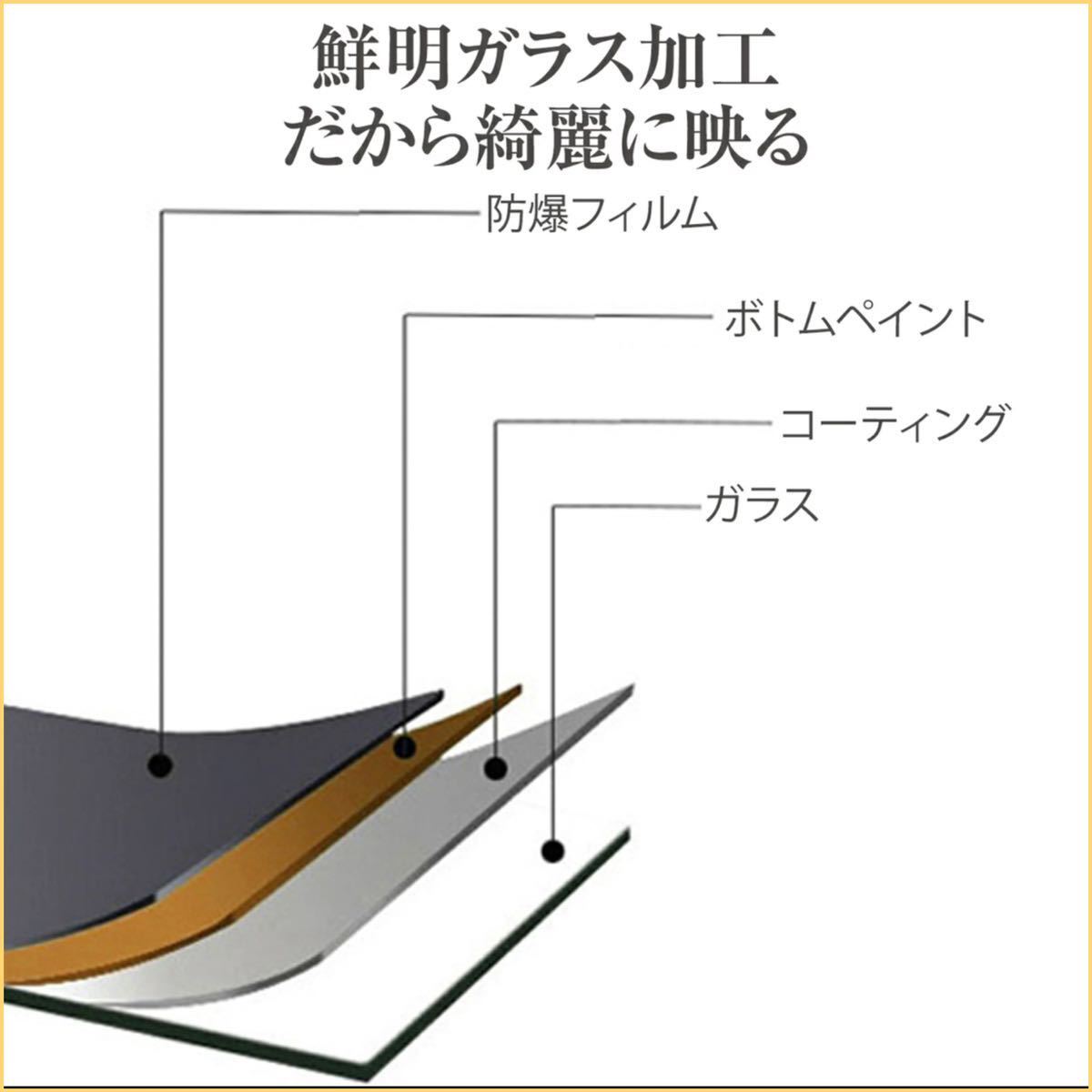 おしゃれ！軽い！ スタンドミラー 姿見鏡 鏡150cmx40cm ブラック_画像3