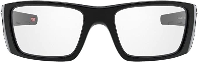 ★オークリー Oakley Men's OO9096 Fuel Cell Wrap Sunglasses　Polished Black/Clear　フューエルセル　Made in the USA