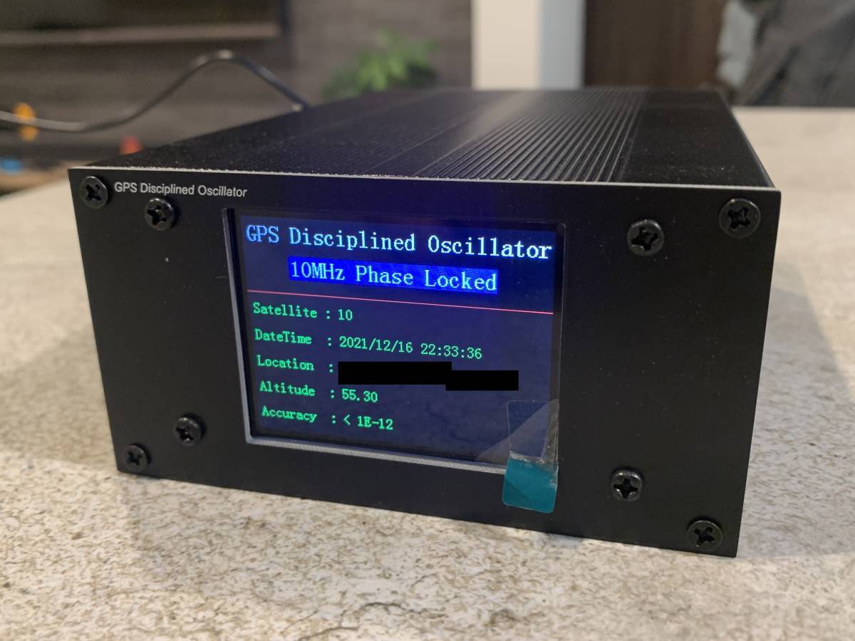 【送料込】新型 GPSDO 4出力 メーカー製モジュール使用 カラーLCD (OCXO GPS同期発振器 標準クロック/基準発振器)_画像1