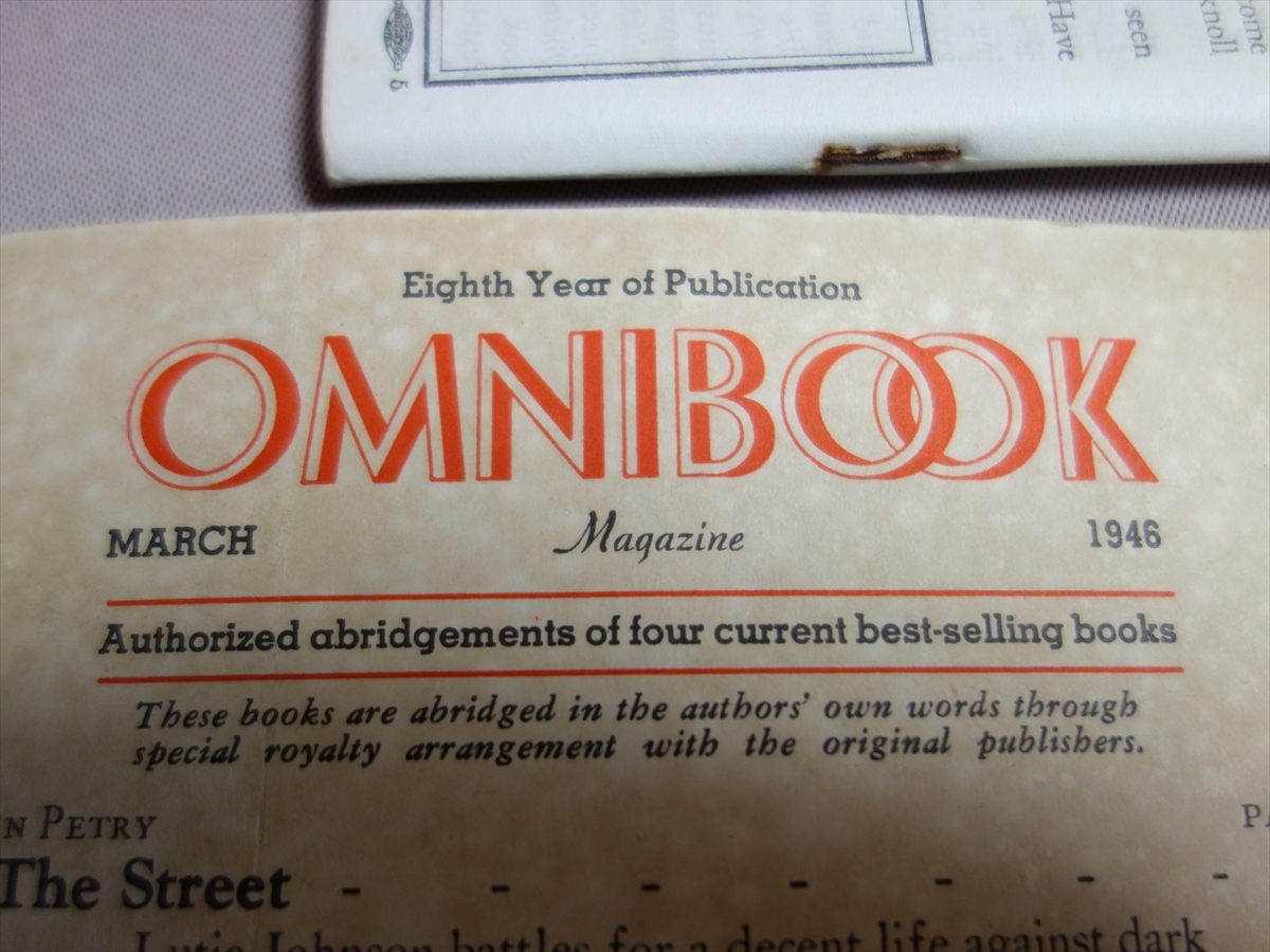 【英語】 1946 march Omnibook Magazine overseas edition for armed forces / current best-sellers オムニブック omni book 1946年 3月_画像3