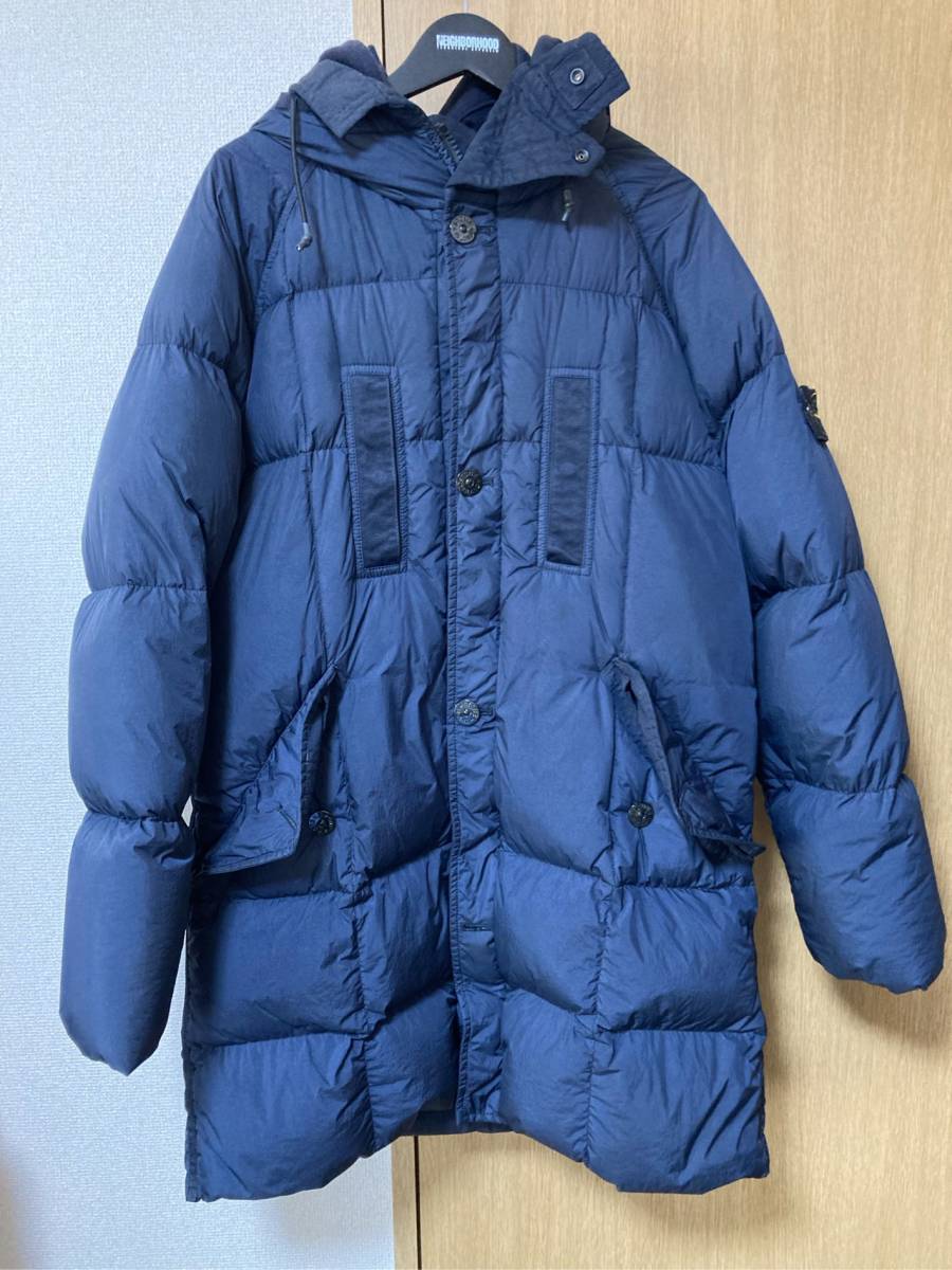 最も優遇 STONE ブルー Sサイズ フード付き ダウンジャケット jacket
