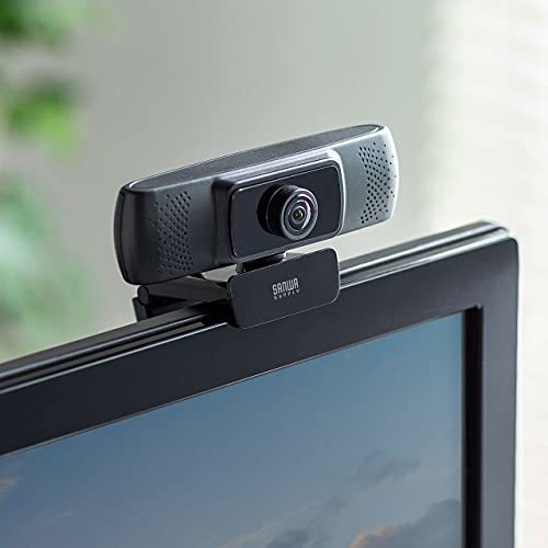 ポケモン サンワサプライ 会議用ワイドレンズWEBカメラ(3mロングケーブルタイプ ) USB接続 150°超広角 マイク内蔵 Skype対応 ブラック