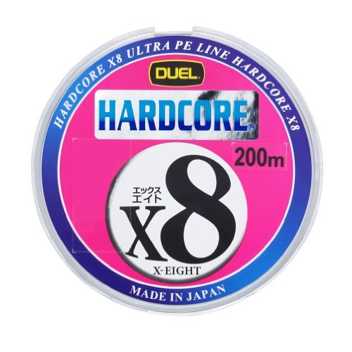 DUEL(デュエル) HARDCORE(ハードコア) PEライン 0.8号 HARDCORE X8 200m 0.8号 マーキングシステム/10m×5色_画像1