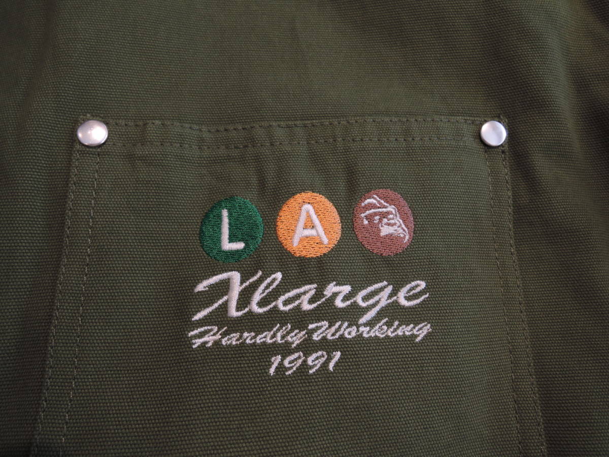 X-LARGE XLARGE エクストララージ REVERSIBLE WORK JACKET リバーシブル オリーブ XLサイズ 人気商品 再値下げしました！_画像3