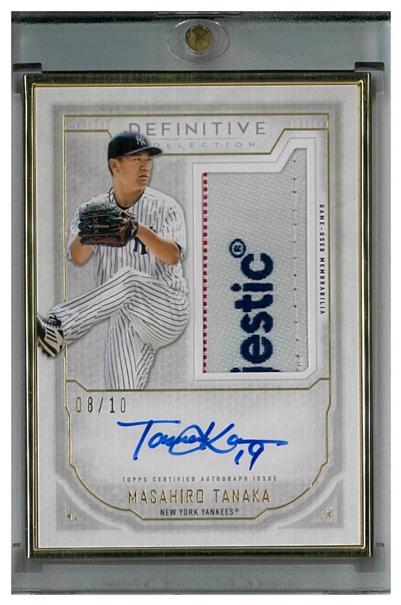 田中将大 2019 TOPPS DEFINITIVE PATCH AUTO /10 直筆サイン_画像1