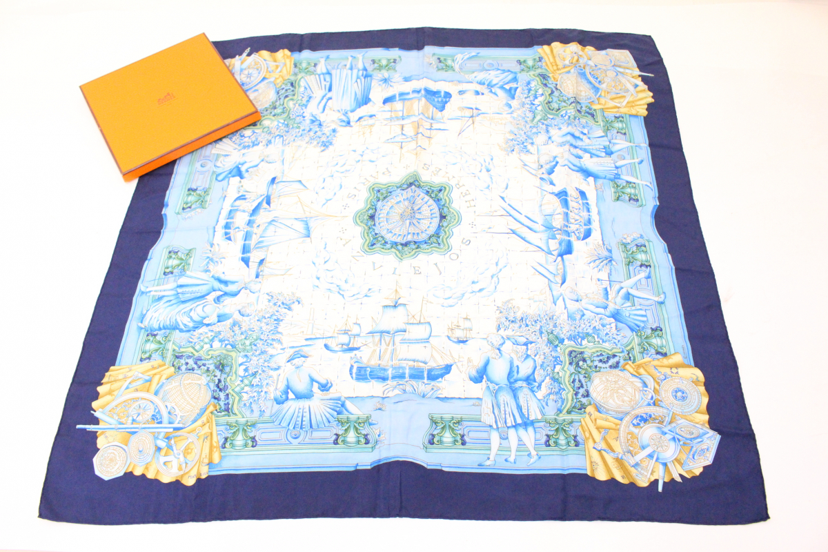 ヤフオク! - 【行董】HERMS/エルメス カレ90 AZVLEJOS