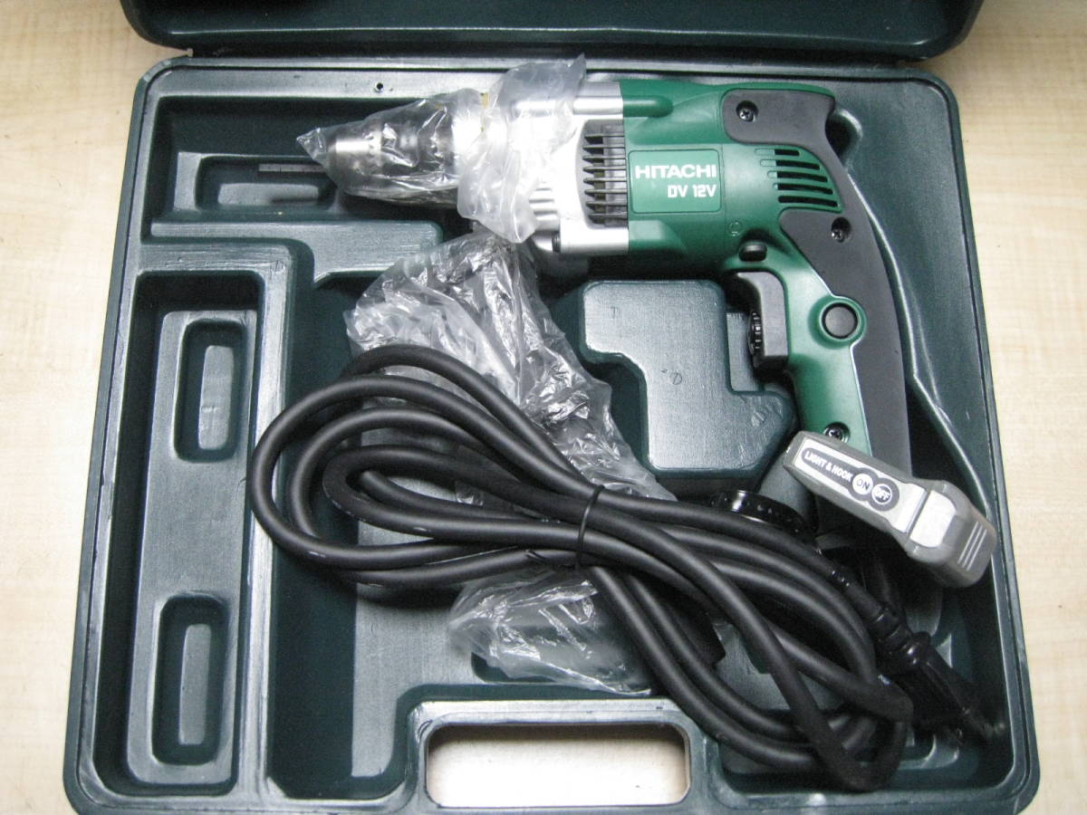 5%OFF】 12mm 振動ドリル 日立工機製 未使用格安 DV12V 操作性良 小型