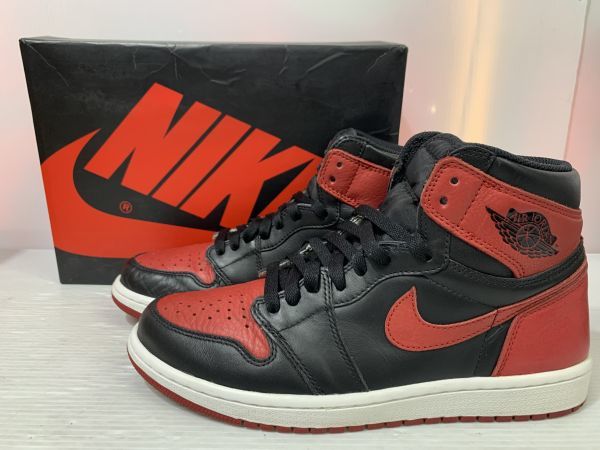 HC139-221013-149【】NIKE/ナイキ AIR JORDAN 1 RETRO HIGH OG BRED