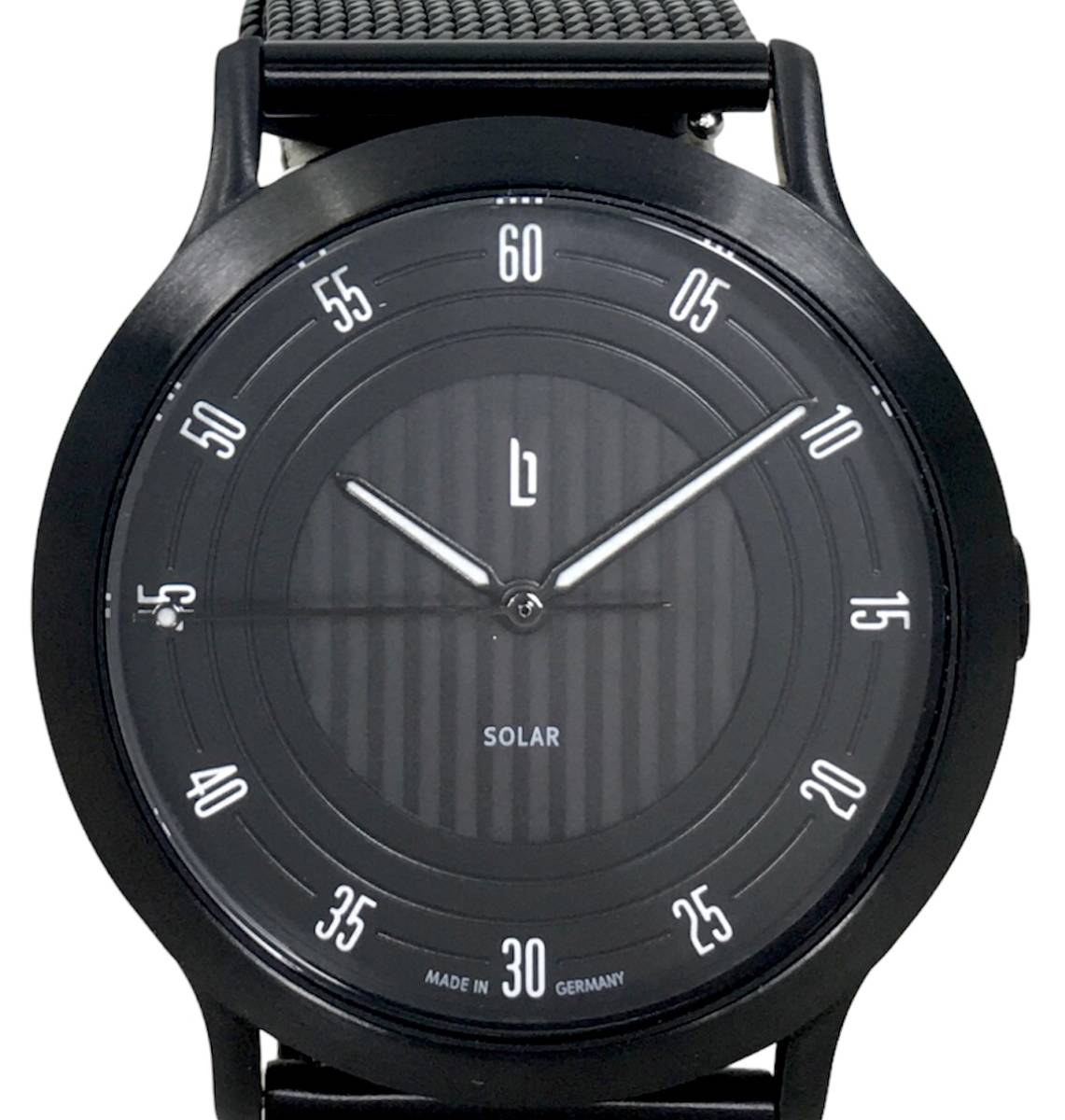 ▼リリエンタール ベルリン リミテッド エディション L1 ソーラー メンズ 腕時計 黒文字盤 ブラックカラー 稼働品 箱付き