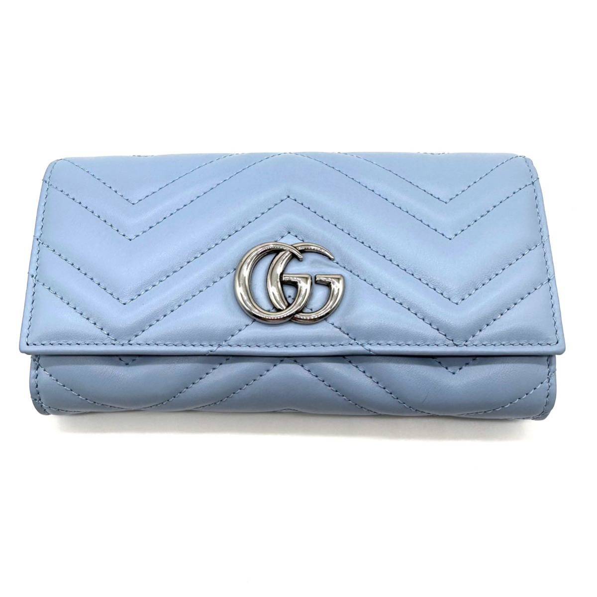極上美品】GUCCI グッチ レザー GGマーモント キルティング 長財布