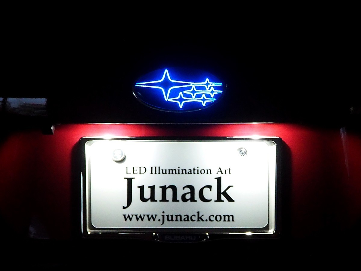 ジュナック LEDトランスエンブレム エクシーガクロスオーバー7 YAM 2015.04- リア用 LTE-S6 Junack_画像2