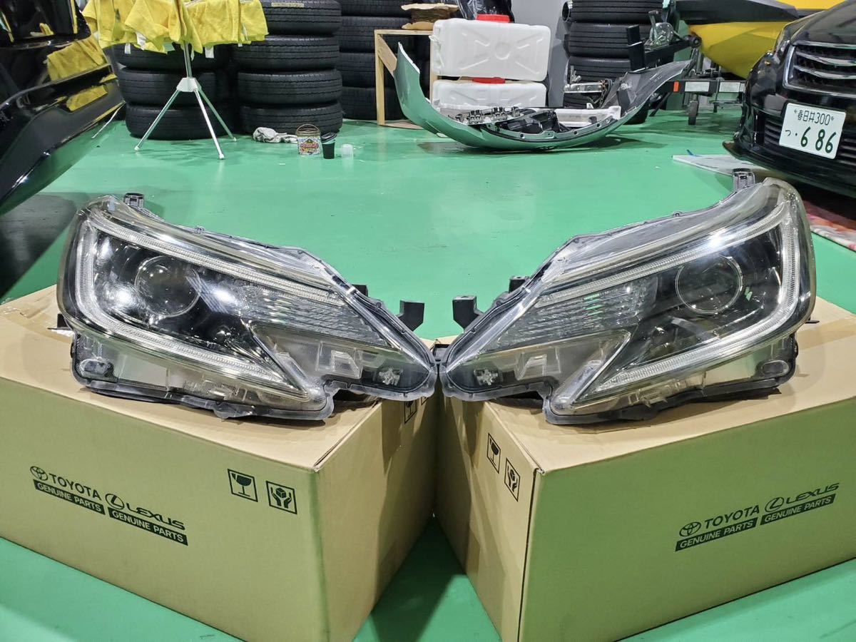マークX 純正ヘッドライト ヘッドランプ HID ジーズ ユニット 左右
