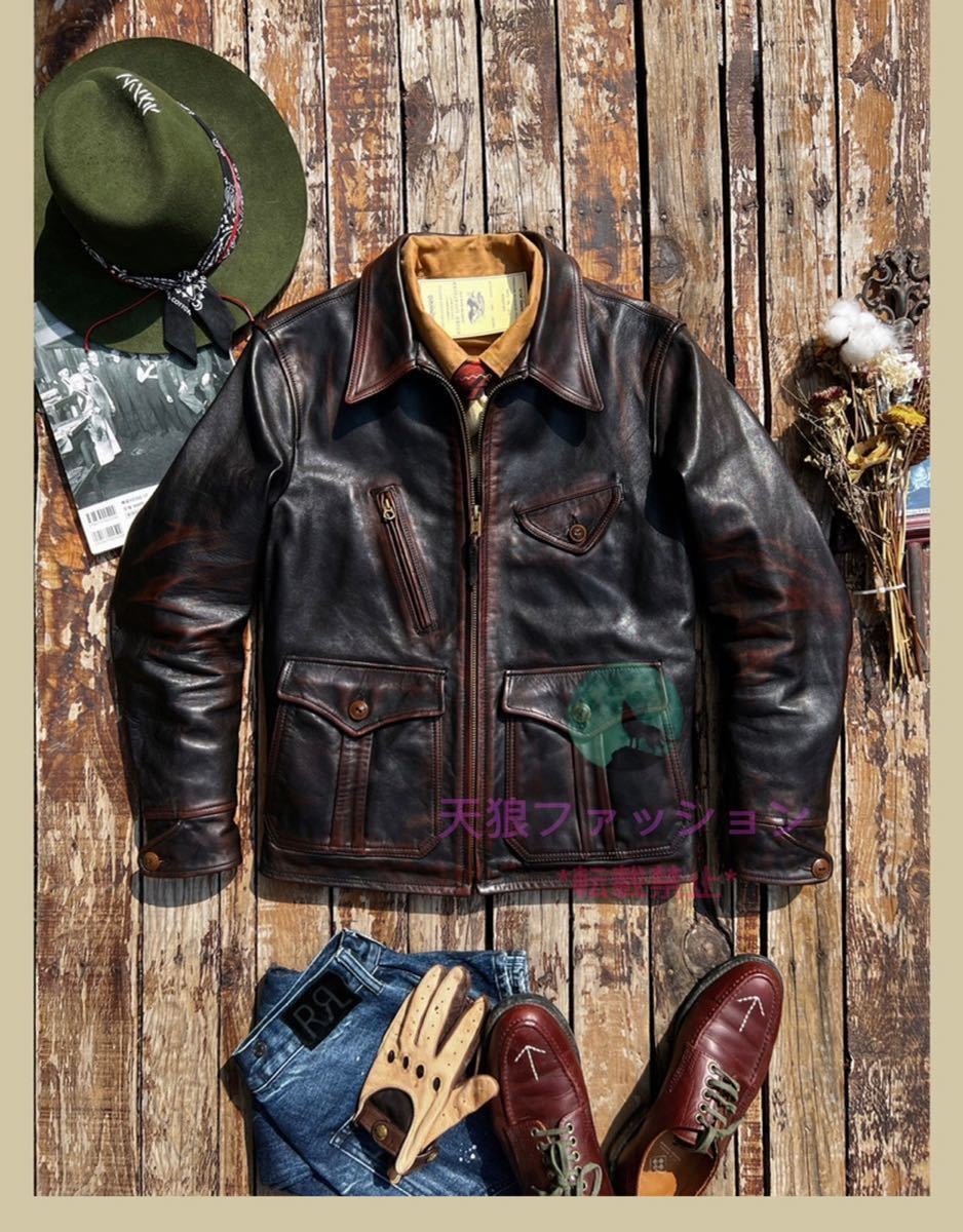 Vintage leather jacket M ヴィンテージレザージャケットM-
