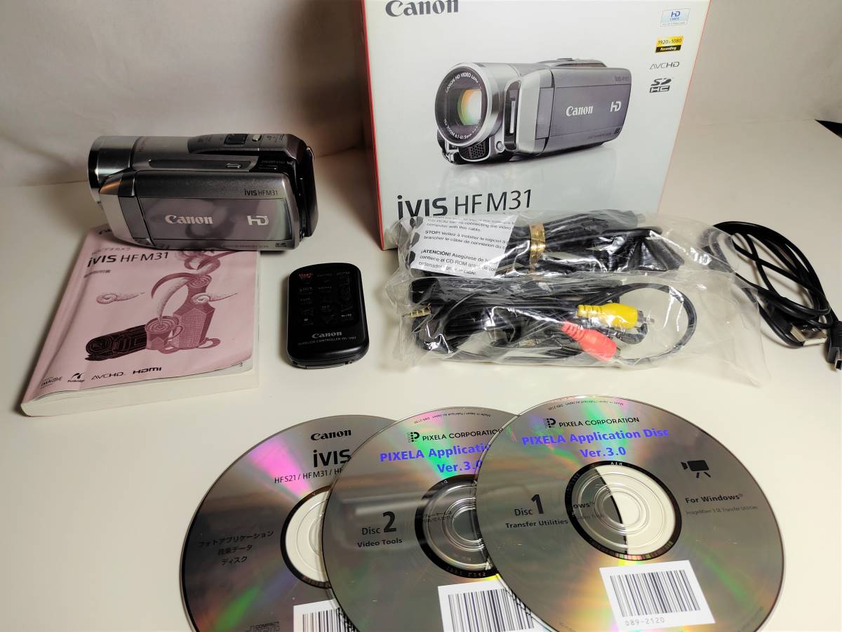 キャノン HDビデオカメラ　iVIS HF M31　フルハイビジョン　ハンディカメラ_画像1
