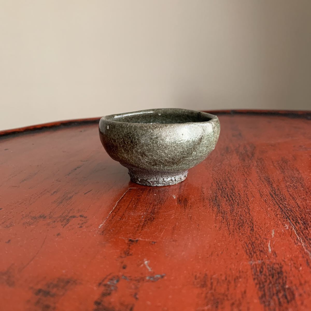 鈴木都 唐津ぐい呑 共箱 未使用品 ぐい呑 酒器 唐津 志野 盃