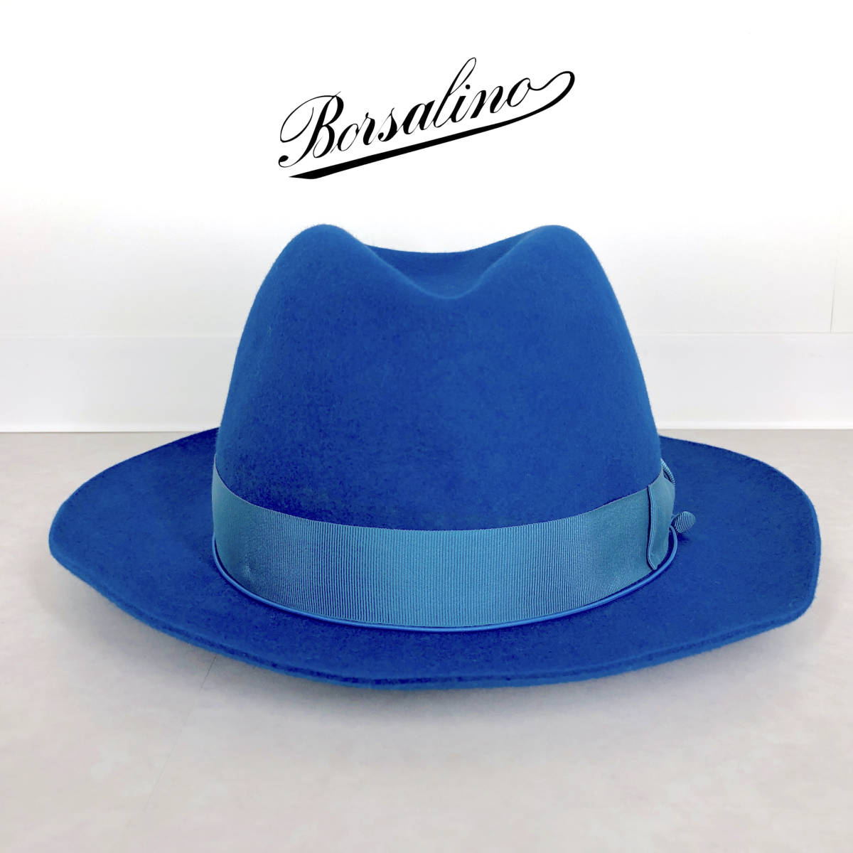 ◇ Borsalino ◇ 未使用タグ付き(訳あり) 中折れラビットファー