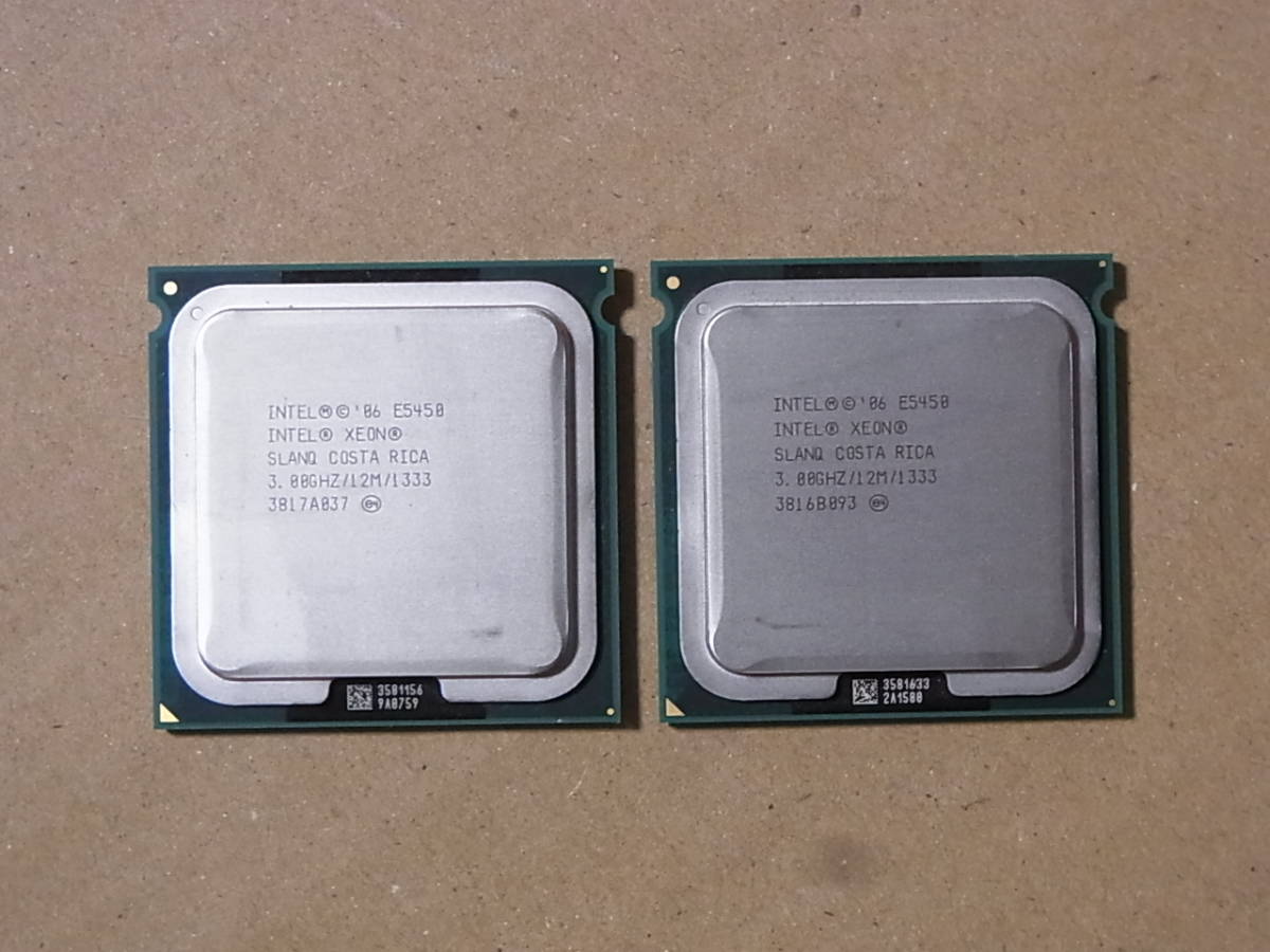 ■2個セット■Intel Xeon E5450 SLANQ 3.00GHz/12M/1333 Harpertown LGA771 4コア (Ci0143)_画像1