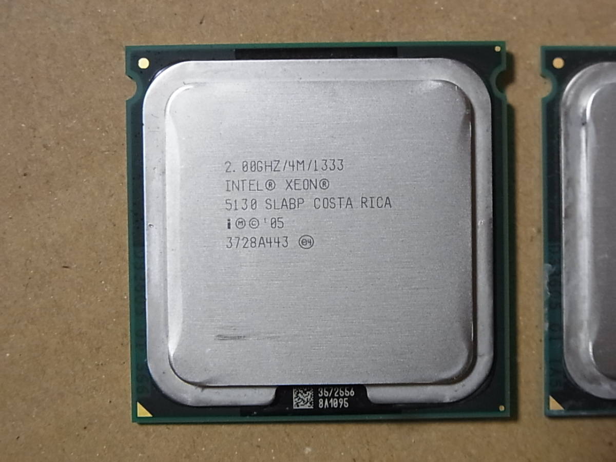 ■2個セット■Intel Xeon 5130 SLABP 2.00GHz/4M/1333 Woodcrest LGA771 2コア (Ci0148)_画像2