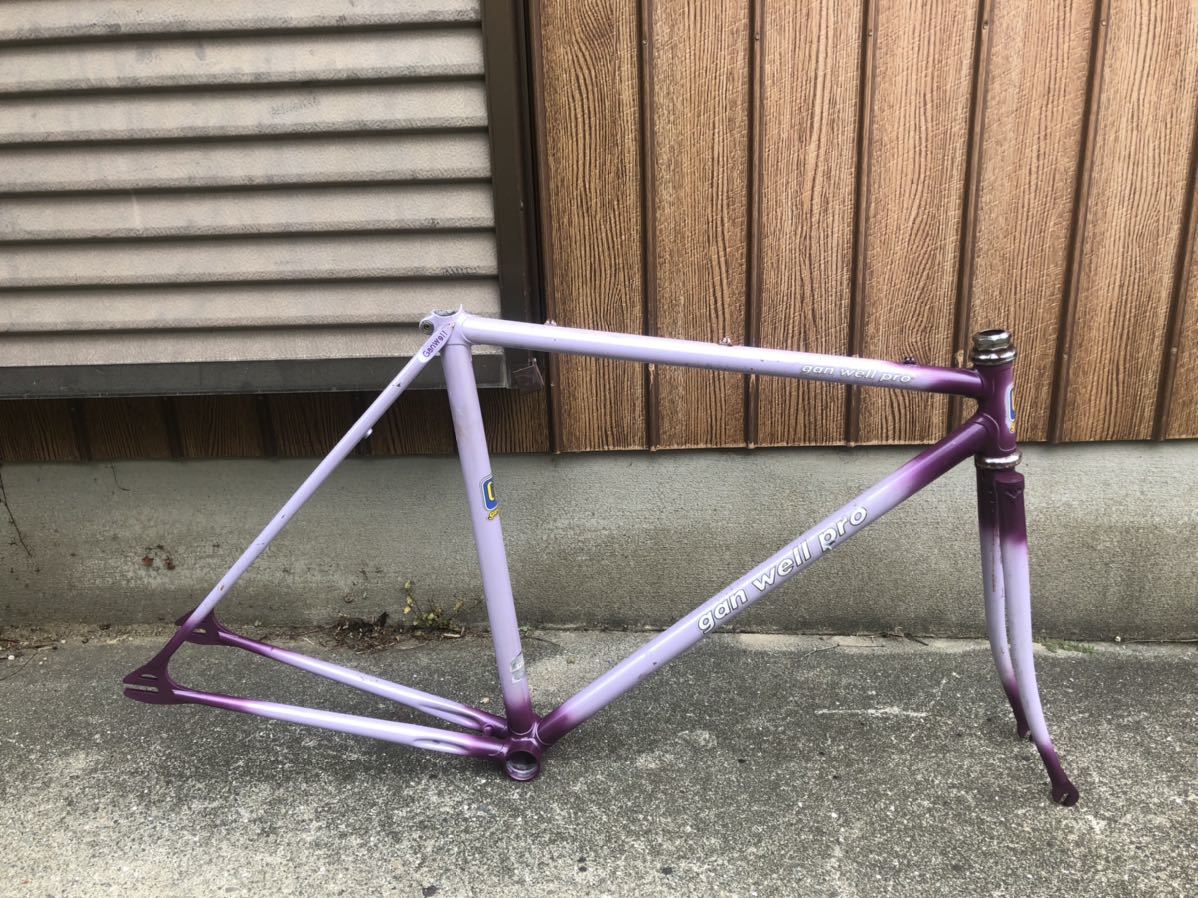 NJS Ganwell PRO フレーム 競輪 ピスト レストア ブレーキ取り付け穴有り