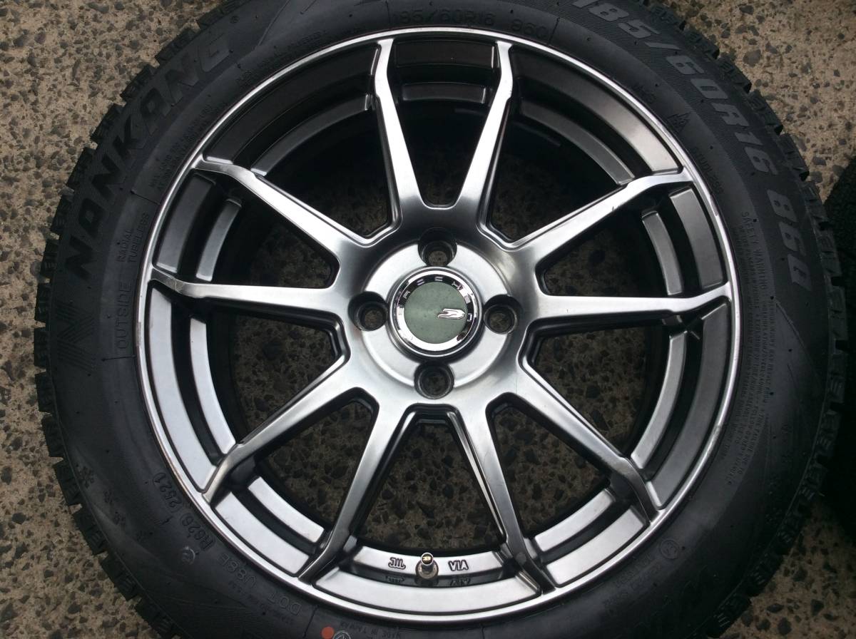 再入荷】 M5623 フィット GR系 デミオ MAZDA 2 DJ系 に 16インチアルミ