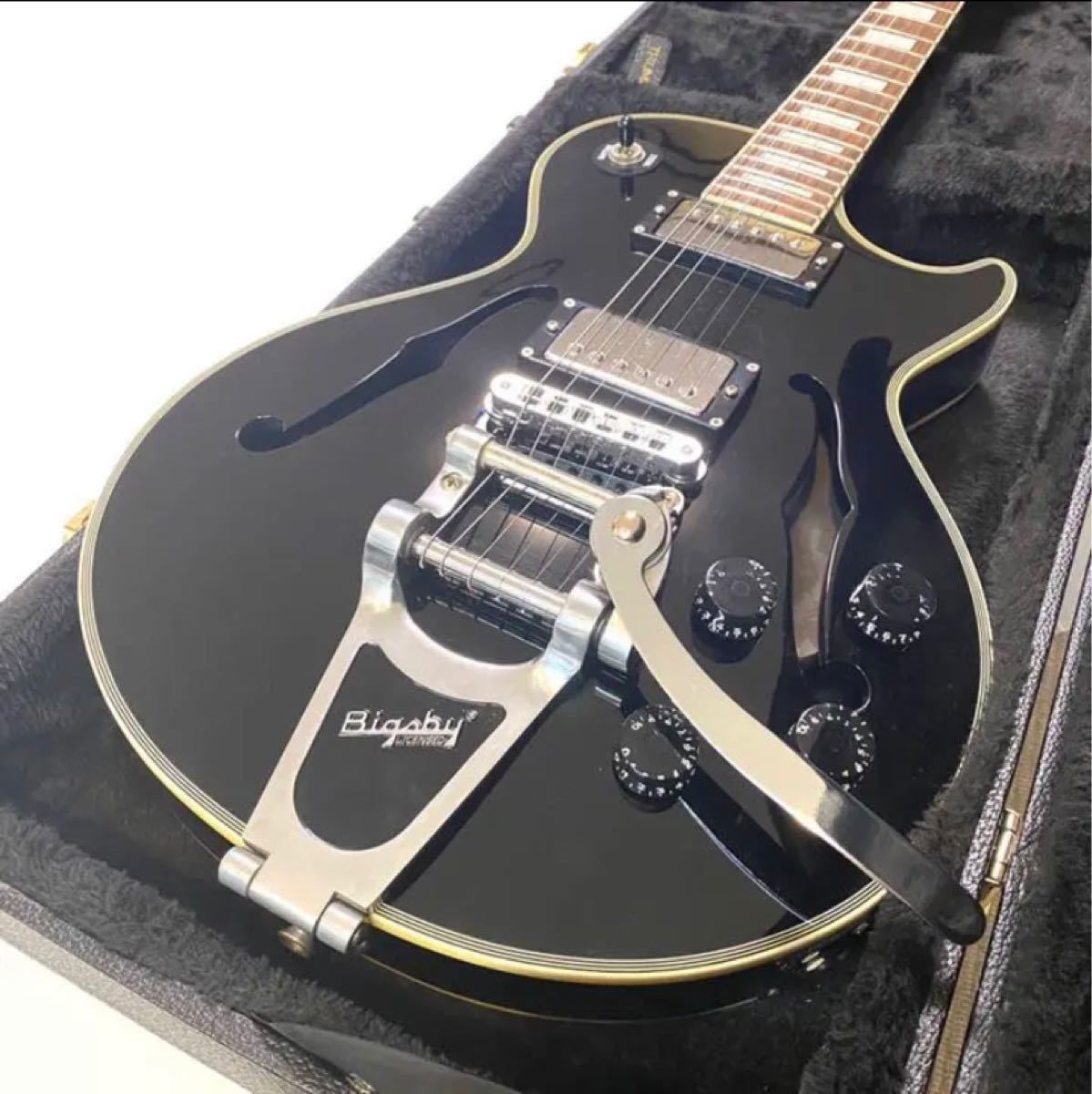 【極美品/終売希少モデル】Burny BLC-90 レスポール　セミホロウ Bigsby アーム