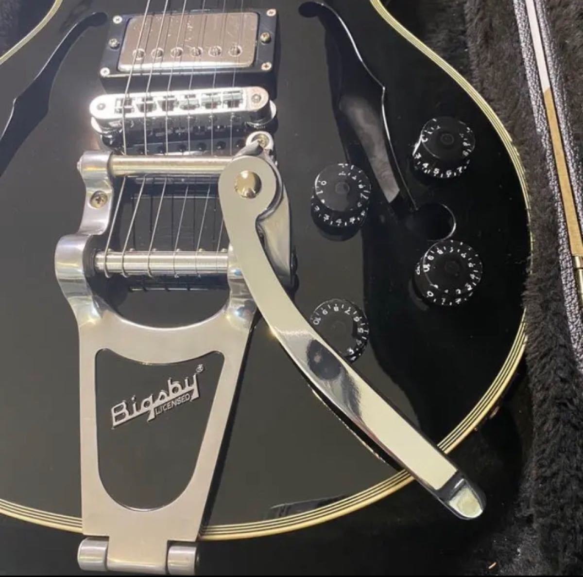 【極美品/終売希少モデル】Burny BLC-90 レスポール　セミホロウ Bigsby アーム