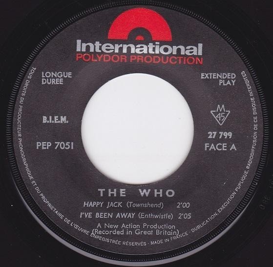 ■中古品■The Who ザ・フー/happy Jack +3(USED 7 INCH SINGLE EP)_画像3