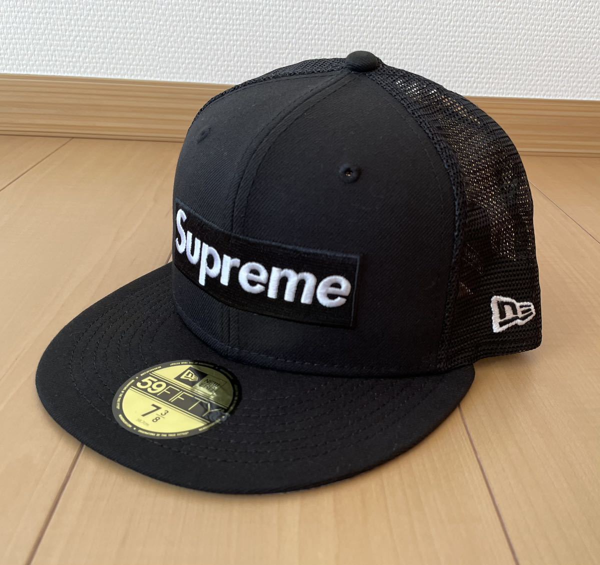 おまけ付き☆7 3/8 Supreme Box Logo Mesh Back New Era☆シュプリーム