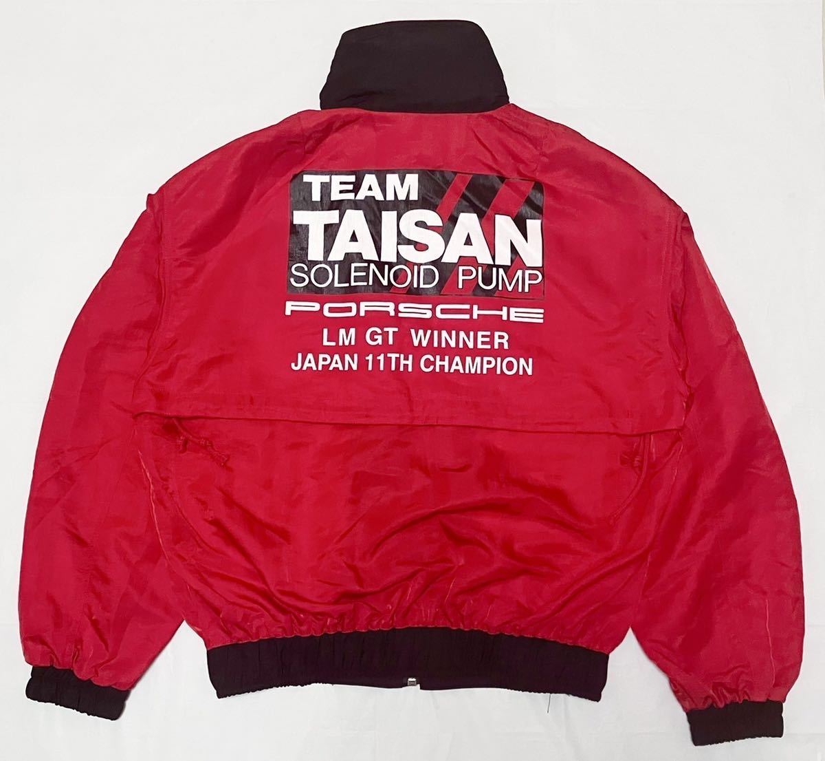 TEAM TAISAN チーム タイサン ナイロンジャケット ブルゾン 赤_画像1