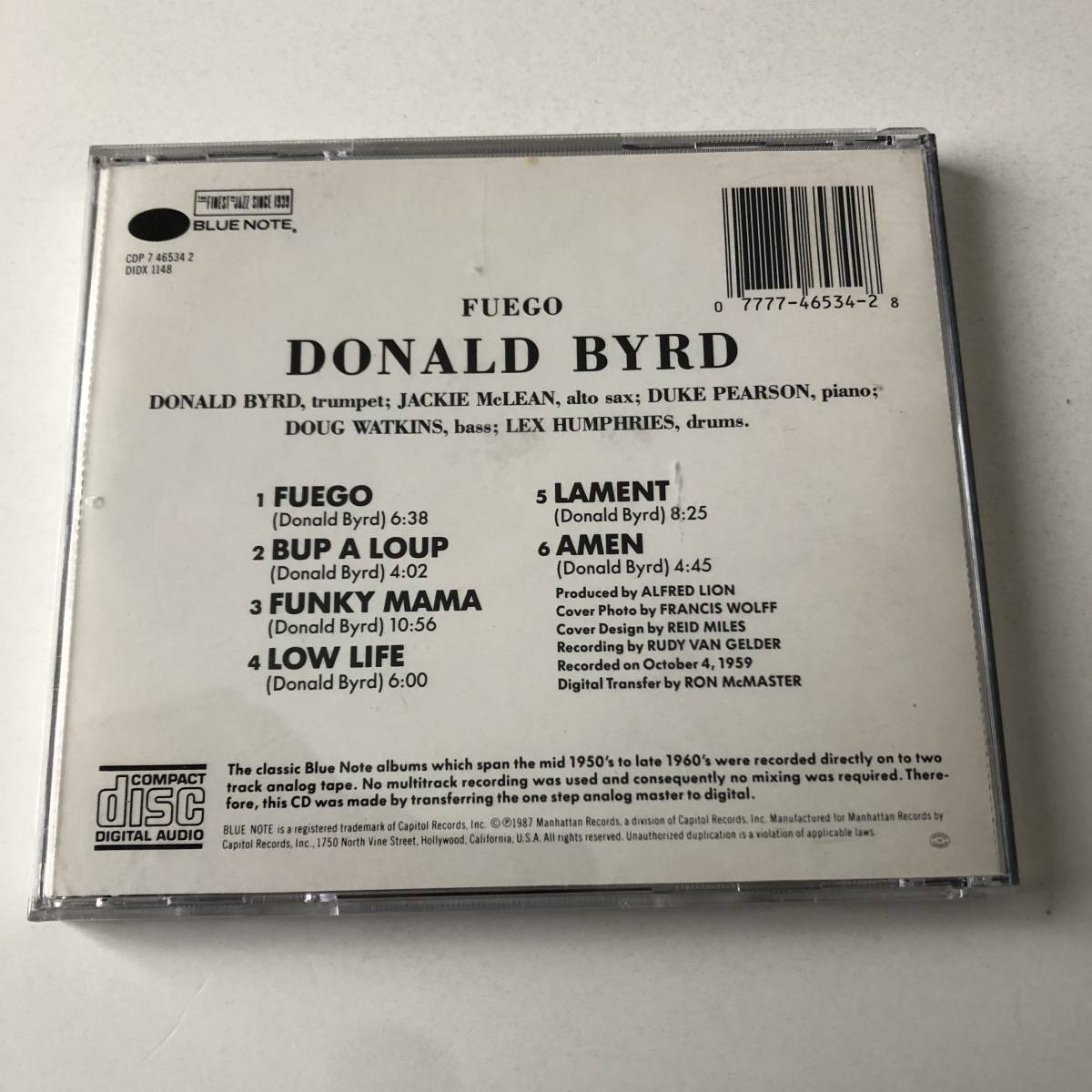 △△ドナルド・バード Donald Byrd / フュエゴ Fuego / ブルーノート BLUE NOTE△△_画像2