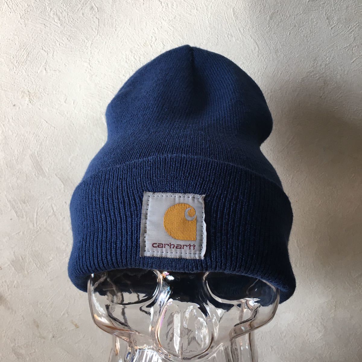 ★ ≪ carhartt ≫ ★ Made in USA アクリル ワッチキャップ ニットキャップ★フリーサイズ_画像2