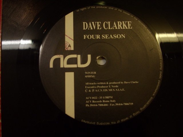 [12INCH] DAVE CLARKE / FOUR SEASON デイブクラーク フォーシーズン 1993年 テクノ ◇r41010_画像2