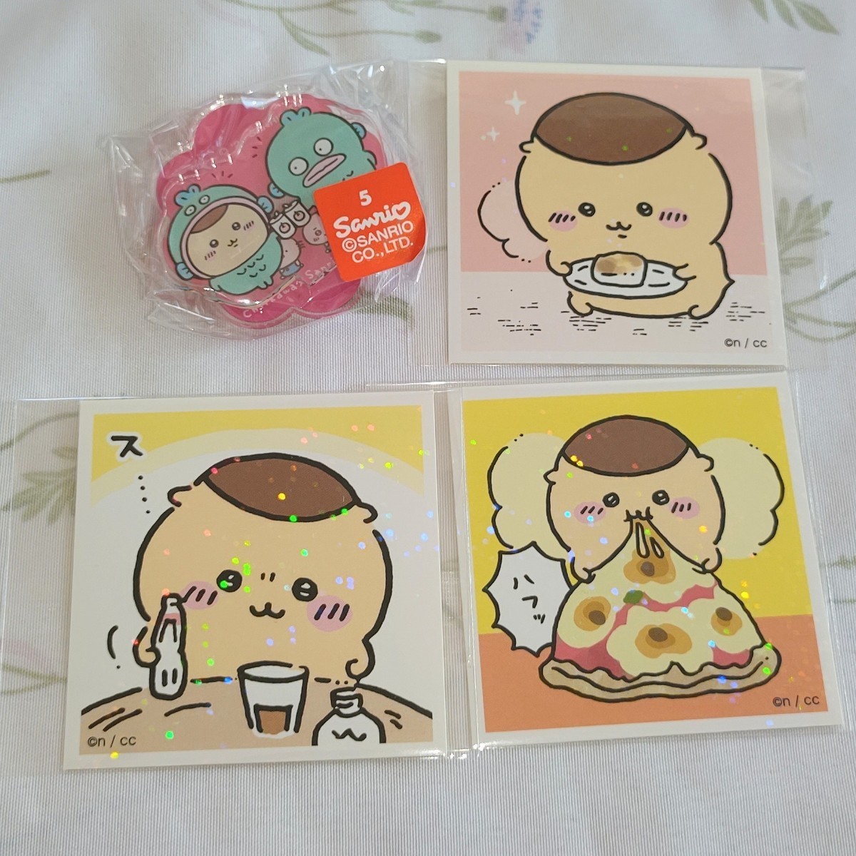 ちいかわ サンリオ アクスタ ハンギョドン シール くり ちいかわ サンリオ アクスタ ハンギョドン シール くり