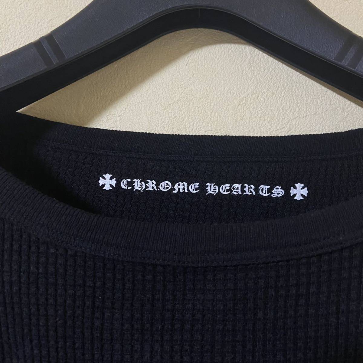 最安◇希少◇Chrome Hearts クロムハーツ サーマルロンT ブラック L ヴァージルアブロー