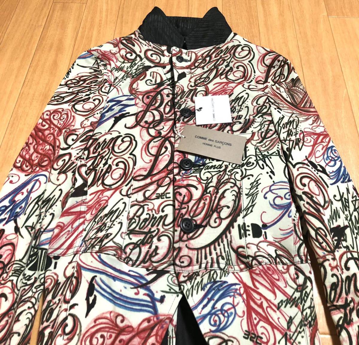 COMME des GARCONS HOMME PLUS 15AW タトゥープリント 燕尾 ロング