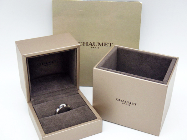 【新品仕上げ済み】CHAUMET ショーメ リアン エヴィダンス マリッジリング 5PD K18WG ダイヤ ホワイトゴールド #48 8号 4mm 指輪