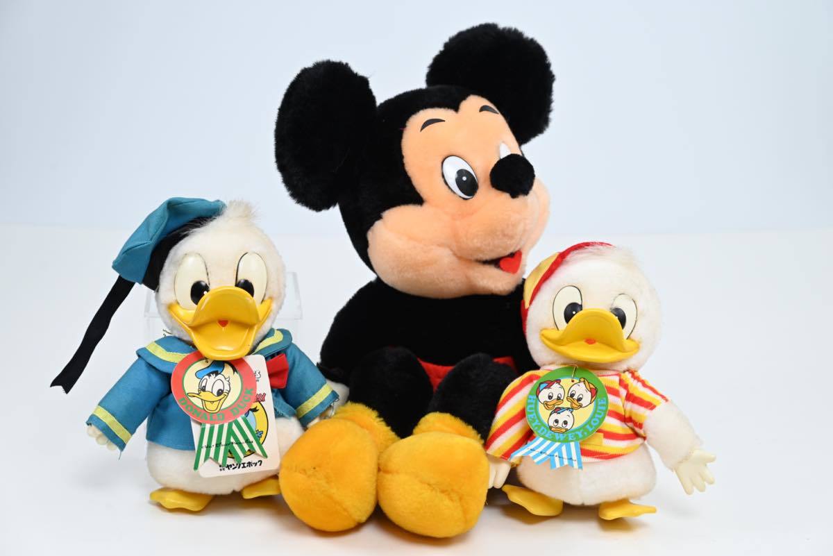 A10/17 ヴィンテージ ディズニーランド ぬいぐるみ ミッキー ドナルド