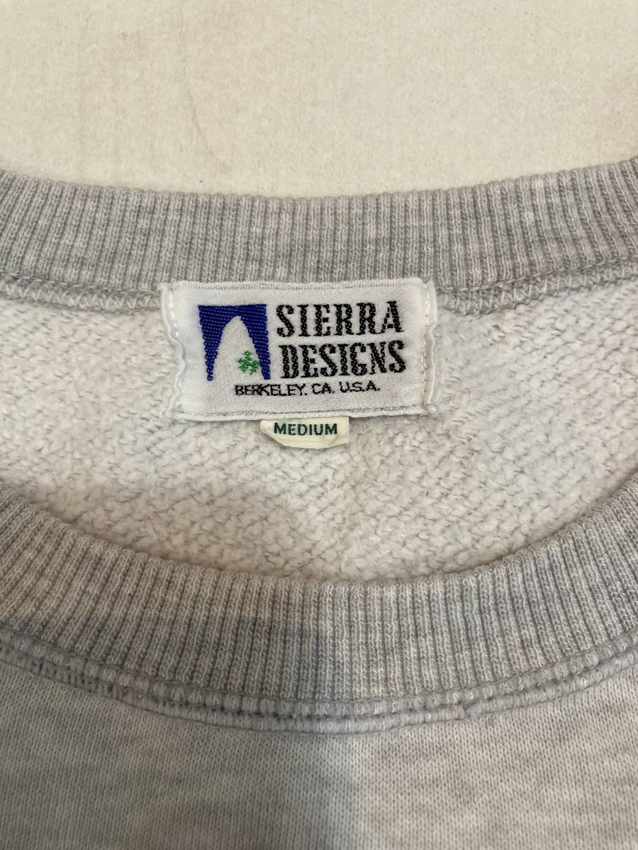 SIERRA DESIGNS K-TB 0371 Crew-Neck Sweatshirt M USED Sierra Design z crew neck sweatshirt sweatshirt made in Japan 90s