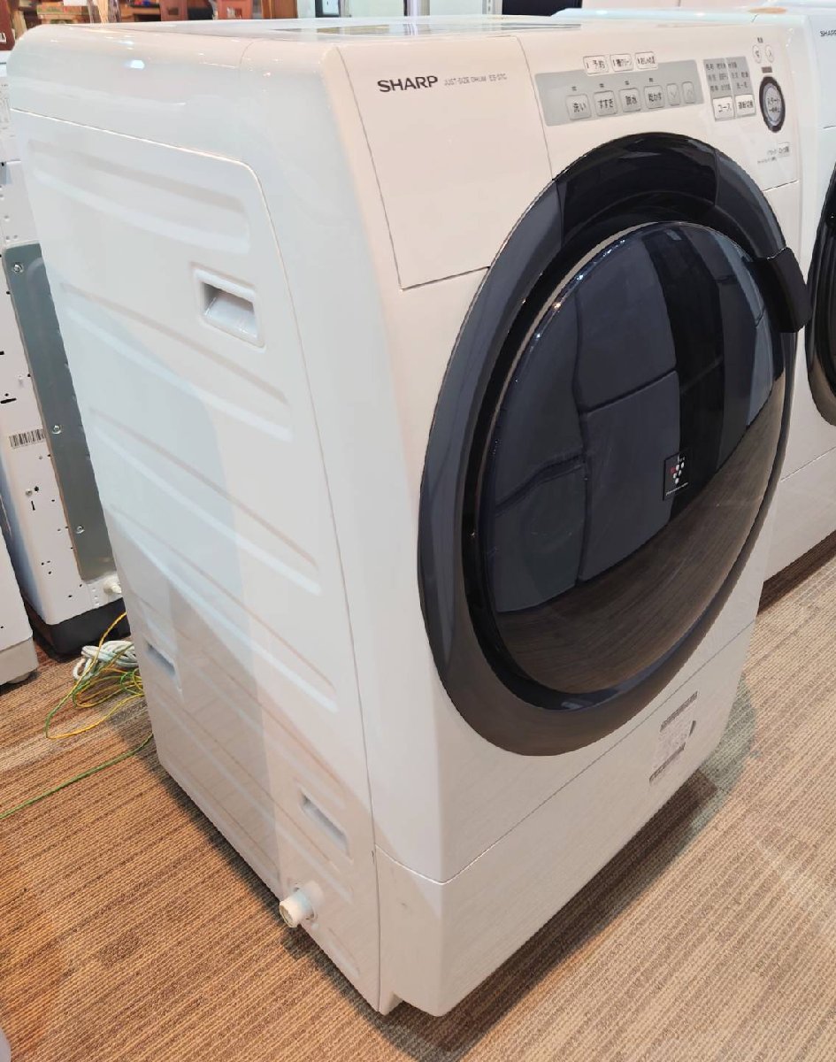SHARP シャープ ドラム式洗濯乾燥機 ES-S7C-WL コンパクトドラム 2018 