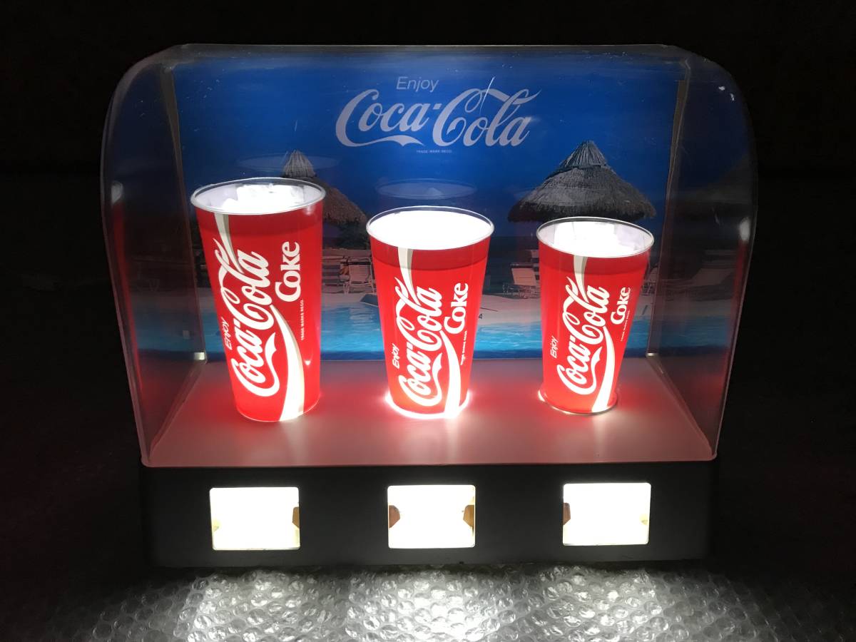 ☆ CocaCola コカコーラ 販売促進 COLA コーラ ランプ ドリンク サイズ メニュー ライト アメリカン ダイナー DINER ネオン キッチンカー_画像1