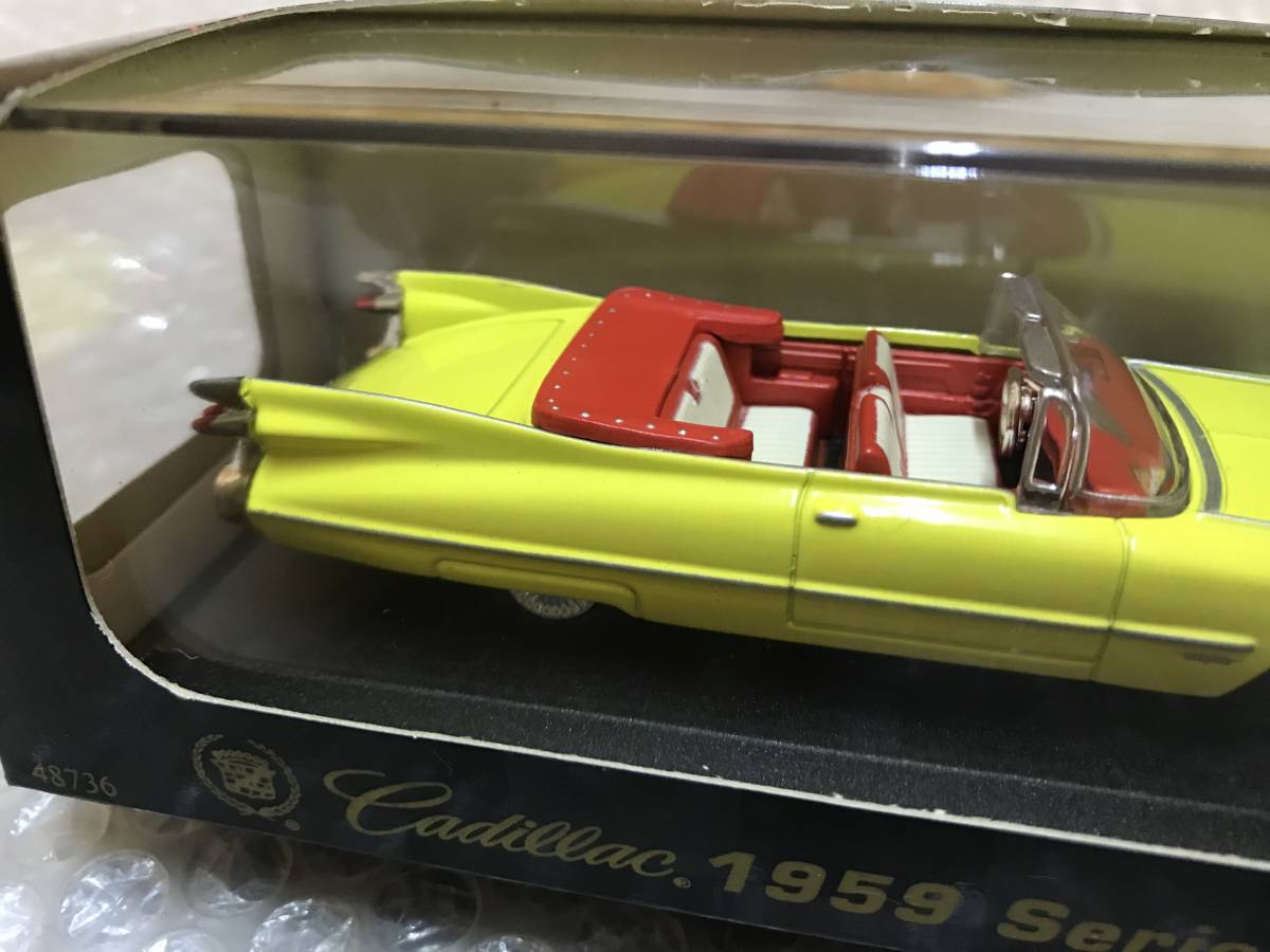 ☆SALE☆ New-Ray Toys 1/43 59 キャデラック 1959 キャデ コンバーチブル ミニカー CityCruiser collection ダイキャスト シリーズ 62 黄_画像3